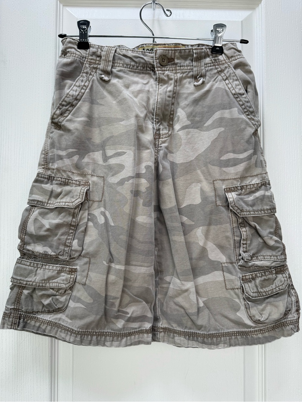 Lee Kids Cargo Shorts — Gray Camo